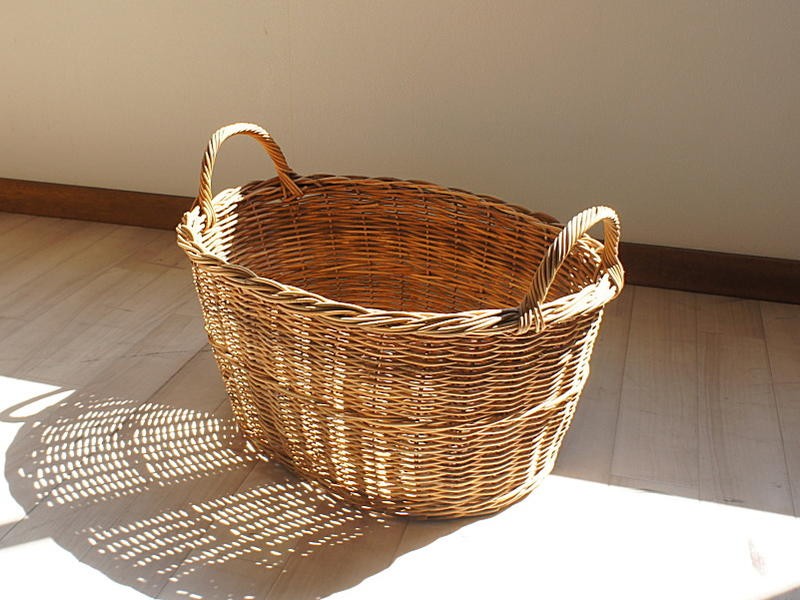 ラタンバスケット 籐かご ランドリー 収納 ナチュラル 北欧 GK782ME
