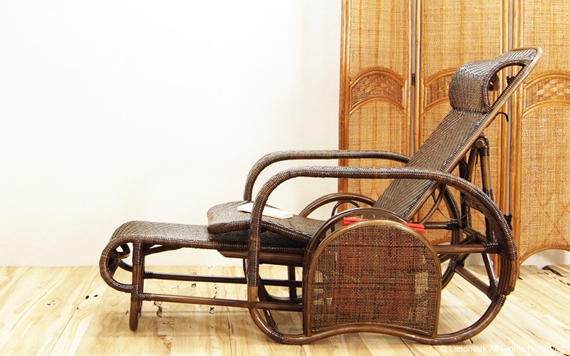 籐の椅子 リクライニングチェア 寝椅子 折りたたみ 和室 M505KA 