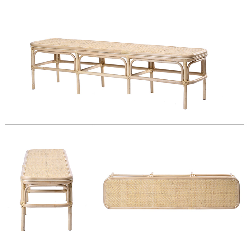 ラタンベンチ Lサイズ 籐 縁台 単品 S261LN【爆買】 : ランド