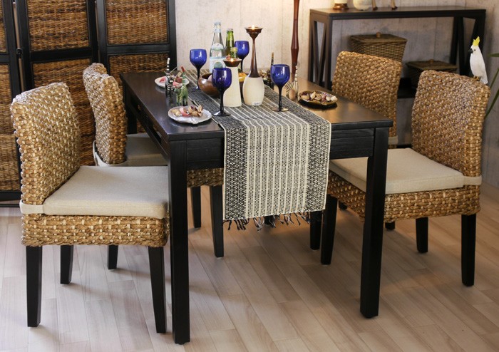専用 ウォーターヒヤシンス テーブル チェア セット アジアン家具