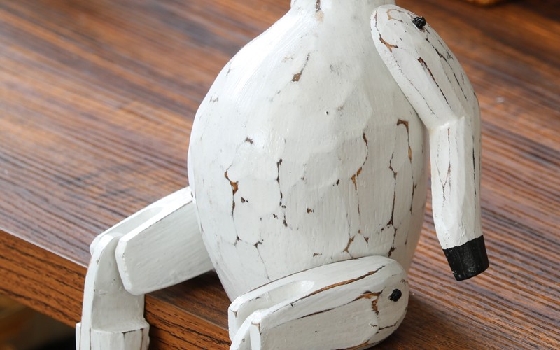 アジアン雑貨 バリ ウシ オブジェ 置物 インテリア おしゃれ 木製