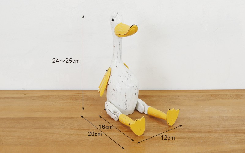 アジアン雑貨 バリ アヒル オブジェ 置物 インテリア おしゃれ 木製