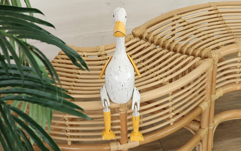 アジアン雑貨 バリ アヒル オブジェ 置物 インテリア おしゃれ 木製