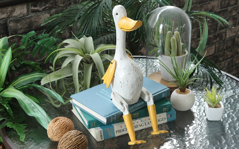 アジアン雑貨 バリ アヒル オブジェ 置物 インテリア おしゃれ 木製
