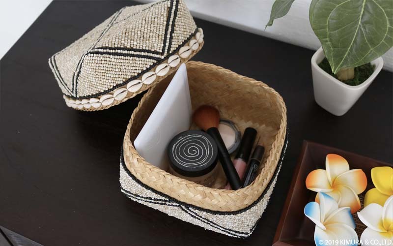 アウトレット かご 収納 バスケット ビーズ バンブー ソカシ Mサイズ