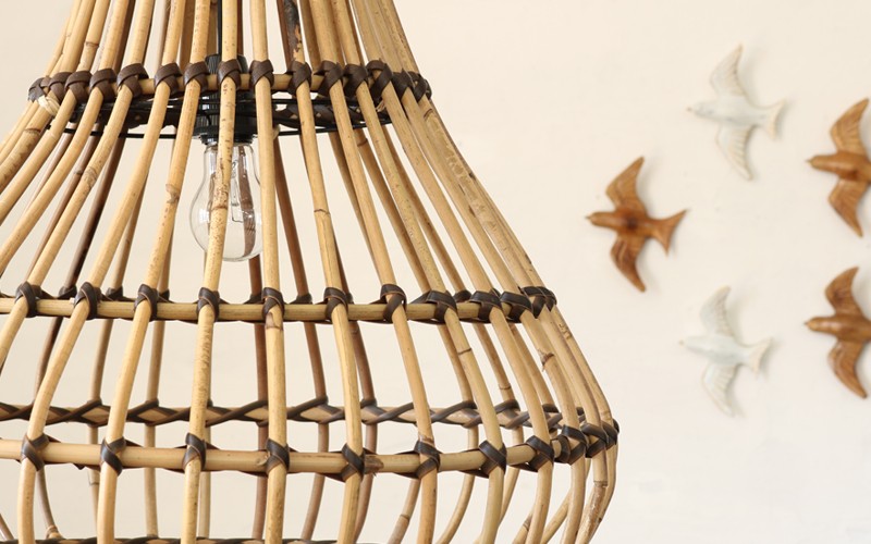 アウトレット アジアン雑貨 ラタン ランプシェード Z920905 爆買