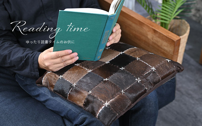 クッションカバー ヌードクッション セット 40×40cm 40角 レザー 毛皮