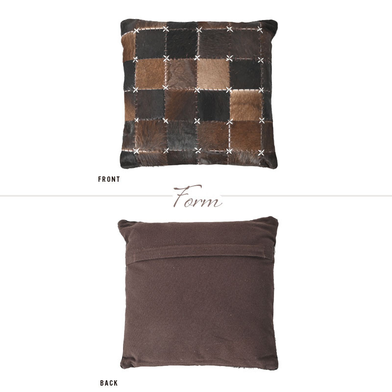 クッションカバー ヌードクッション セット 40×40cm 40角 レザー 毛皮