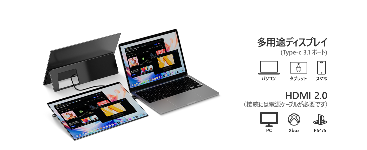 EHOMEWEI モバイルモニター RO-160PU 16インチ 高性能 4K