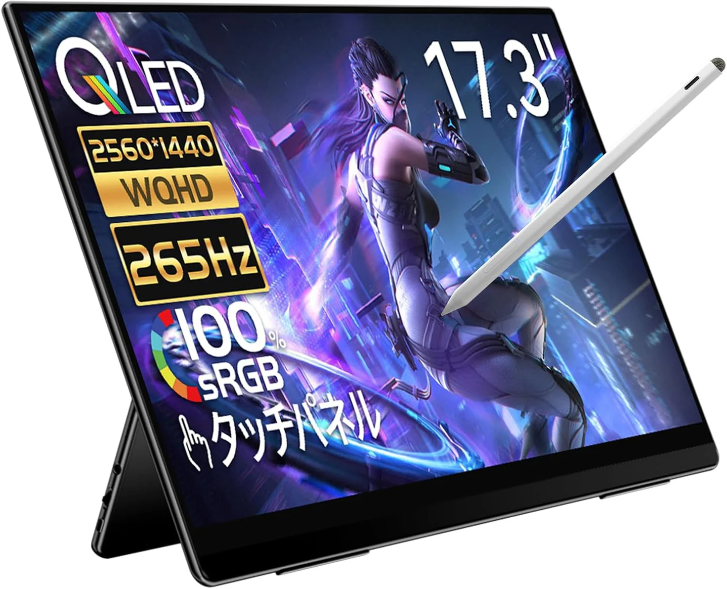 EHOMEWEI モバイルモニター EHOMEWEI RQHG-173PW ゲーミングモニター