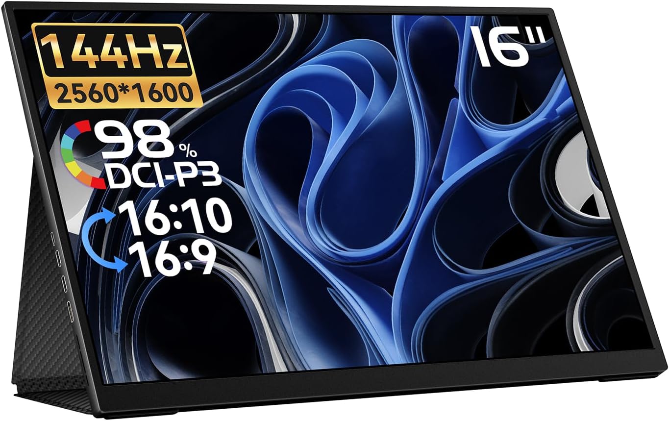 EHOMEWEI モバイルモニター EHOMEWEI SP-160TW ゲーミングモニター 16