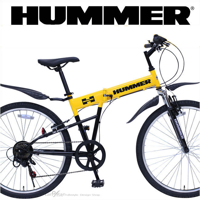 マウンテンバイク 折りたたみ 自転車 26インチ HUMMER ハマー Fサス FD 
