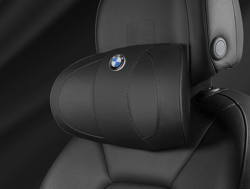 BMW 車用記憶 通気性弾性 ネックパッド レザー 首 ネック 2個  4色選択可 X1 X2 X3 X4 X5 X6 X7 シリーズ 3 5 7｜lantsour｜02
