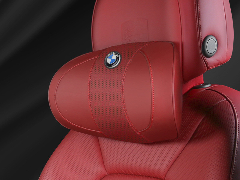 BMW 車用記憶 通気性弾性 ネックパッド レザー 首 ネック 2個  4色選択可 X1 X2 X3 X4 X5 X6 X7 シリーズ 3 5 7｜lantsour｜03