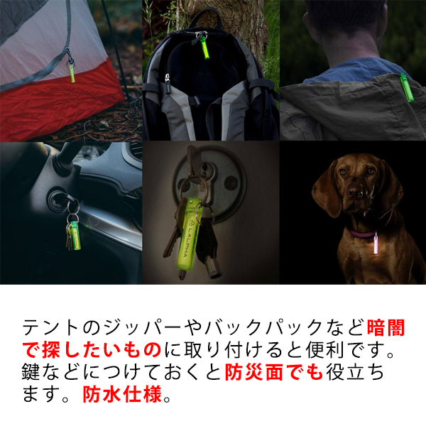 蓄光マーカー キーホルダー LALPHA