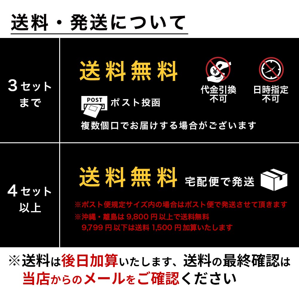 送料・発送について