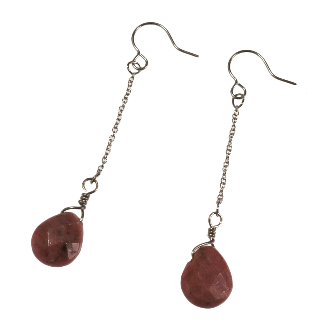 カフェラテブラウン 大粒 ムーンストーン 一粒 ドロップ ピアス ピアス 天然石 ムーンストーン クォーツ ロードナイト ドロップ 雫型