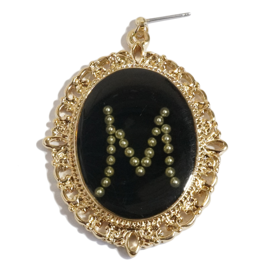 【週末SALE】アーカーイニシャルピアスM(片耳用) プルミエトワールイニシャル （S） ピアス | AHKAH / アーカー