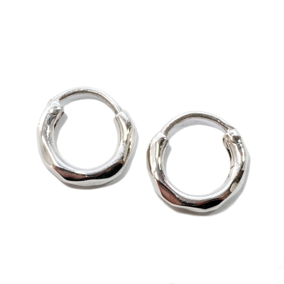 ペア太さ4ｍｍ　ハンドメイド　シルバー925　フープピアス ペア太さ4mm ハンドメイド シルバー925 フープピアス