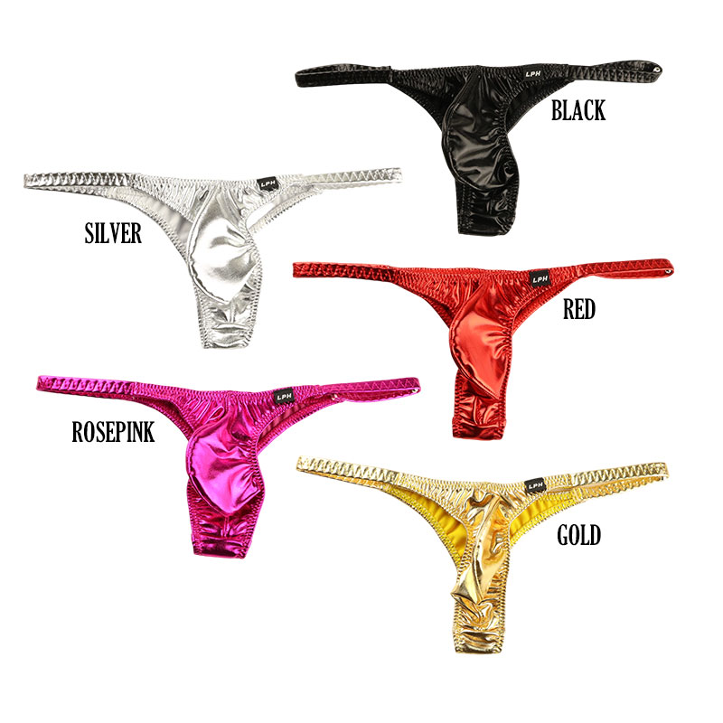 メタリック生地 フロント立体構造 Tバックビキ...の詳細画像1