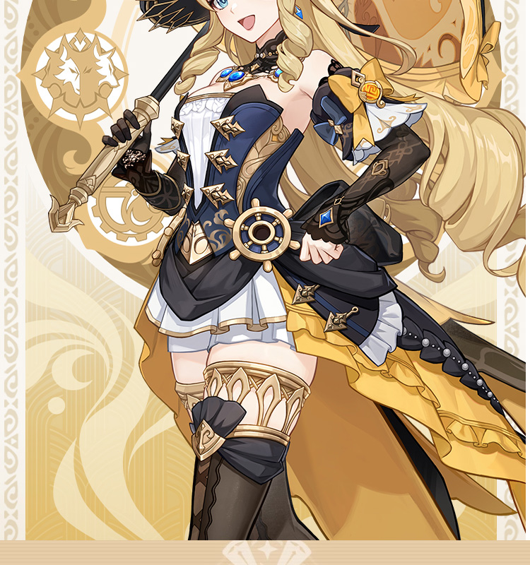 原神 Genshin フォンテーヌ ナヴィア-Navia コスプレ衣装