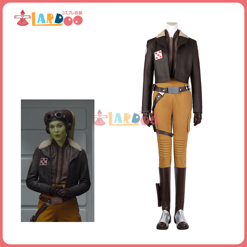 スター・ウォーズ Ahsoka アソーカ Hera Syndulla ヘラ・シンドゥーラ コスチューム コスプレ衣装/靴 :5278:lardooラドー