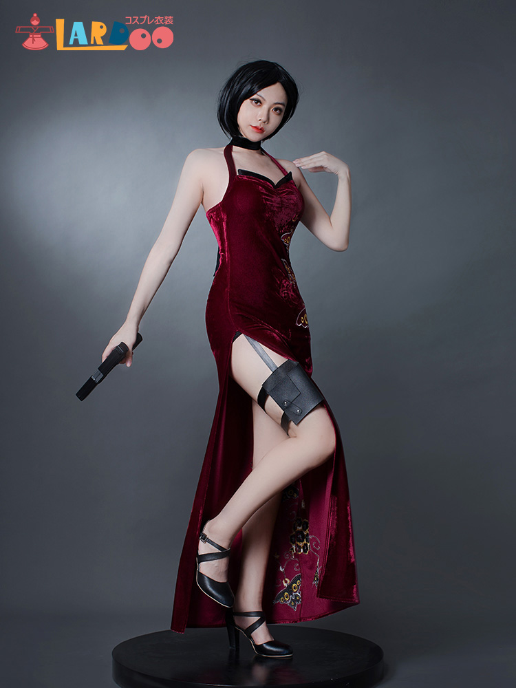 バイオハザード RE:4 Ada Wong エイダ ウォン コスプレ衣装 ベルベットドレス コスチューム