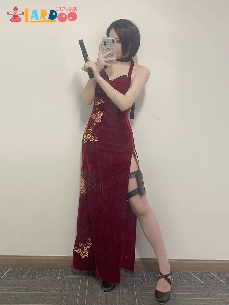 バイオハザード RE:4 Ada Wong エイダ ウォン コスプレ衣装 ベルベットドレス コスチューム