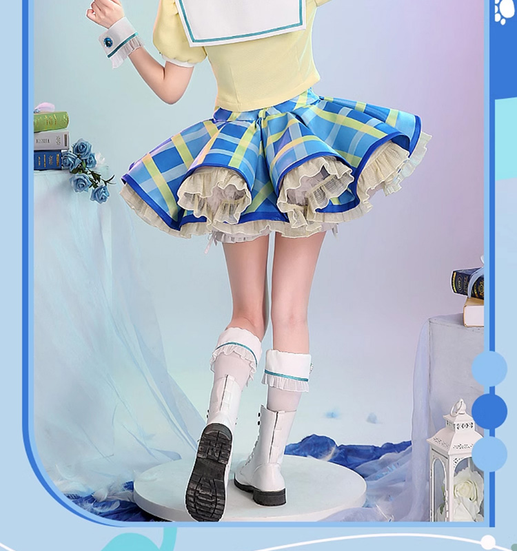 【新品・未使用】三分妄想 アイカツ 霧矢あおい コスプレ衣装 Mサイズ 三分妄想 アイカツ 霧矢あおい コスプレ衣装 ウィッグ・靴追加可