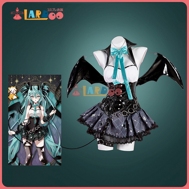 VOCALOID 初音ミク×ラスカル コラボ2023 小悪魔ミク コスプレ衣装 スチューム cosplay