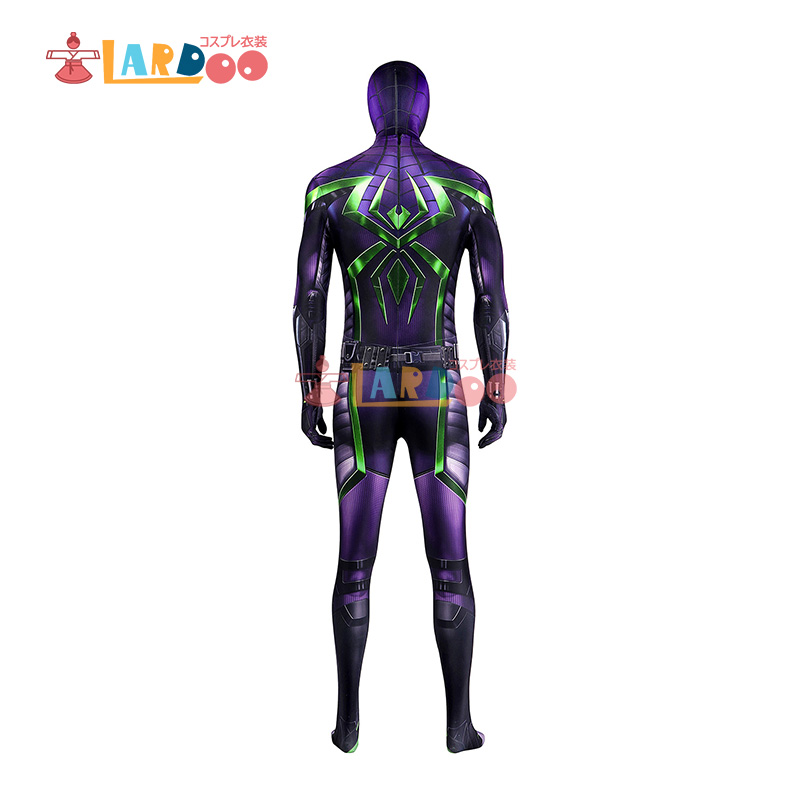 スパイダーマン Miles Morales Purple Reign マイルズ モラレス Suit コスプレ衣装 コスチューム cosplay｜lardoo-store｜03