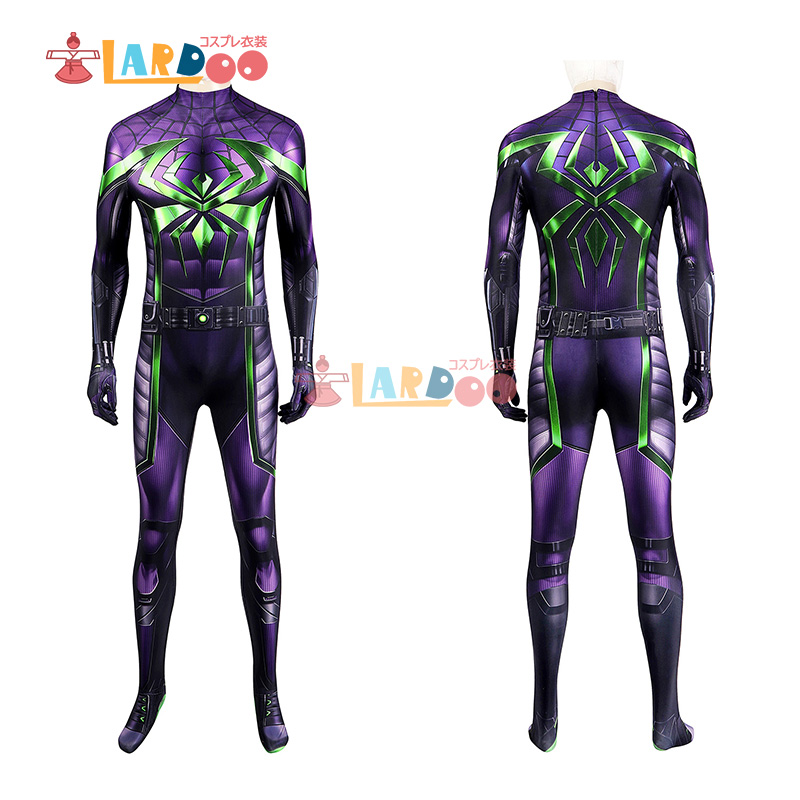 スパイダーマン Miles Morales Purple Reign マイルズ モラレス Suit コスプレ衣装 コスチューム cosplay｜lardoo-store｜04