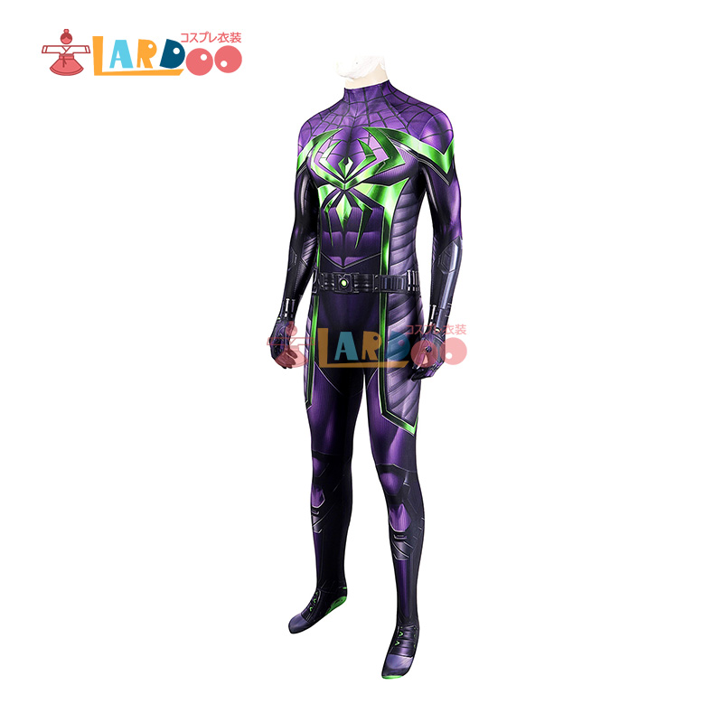 スパイダーマン Miles Morales Purple Reign マイルズ モラレス Suit コスプレ衣装 コスチューム cosplay｜lardoo-store｜05