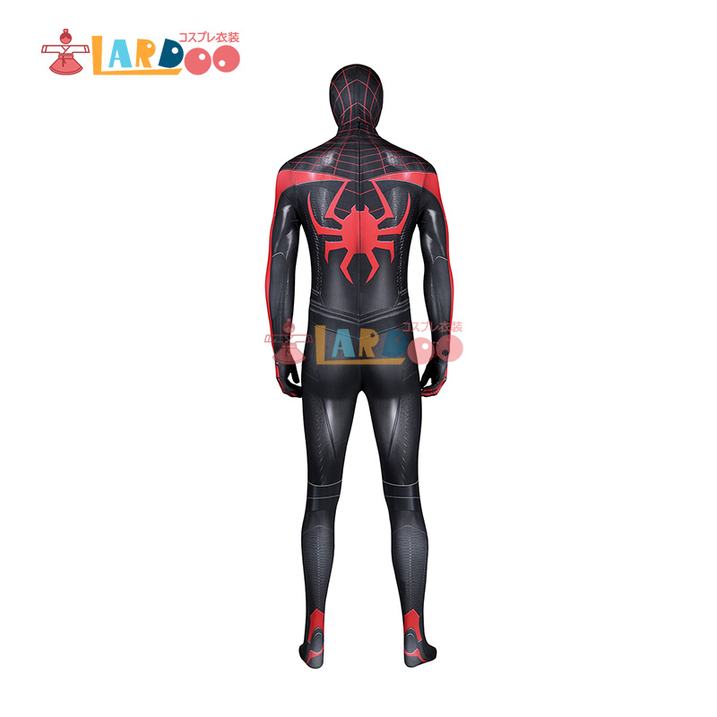 ラストスタンド・スパイダーマン シェルマスク+コスプレ衣装二着分（2XL相当） スパイダーマン Miles Morales Purple Reign マイルズ モラレス