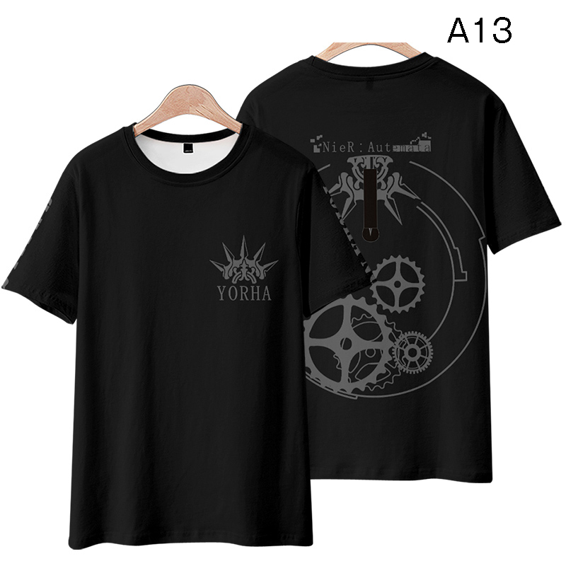 ニーア オートマタ NieR:Automata ヨルハ二号B型 Tシャツ、羽織り Tシャツ 半袖 可愛い夏服　コスプレグッズ cosplay