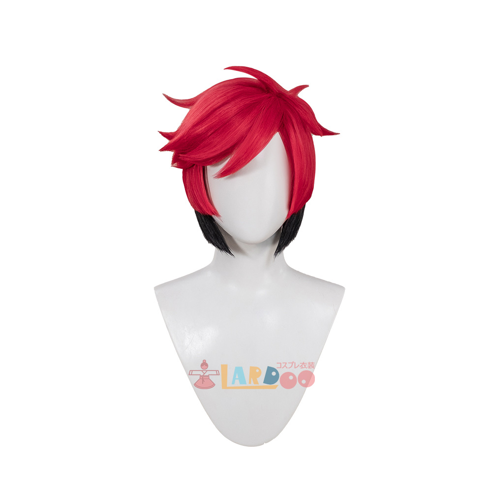 ハズビン ホテル Hazbin Hotel アラスター/Alastor コスプレウィッグ 付け耳+道具+メガネ+ネット付き 耐熱｜lardoo-store｜02