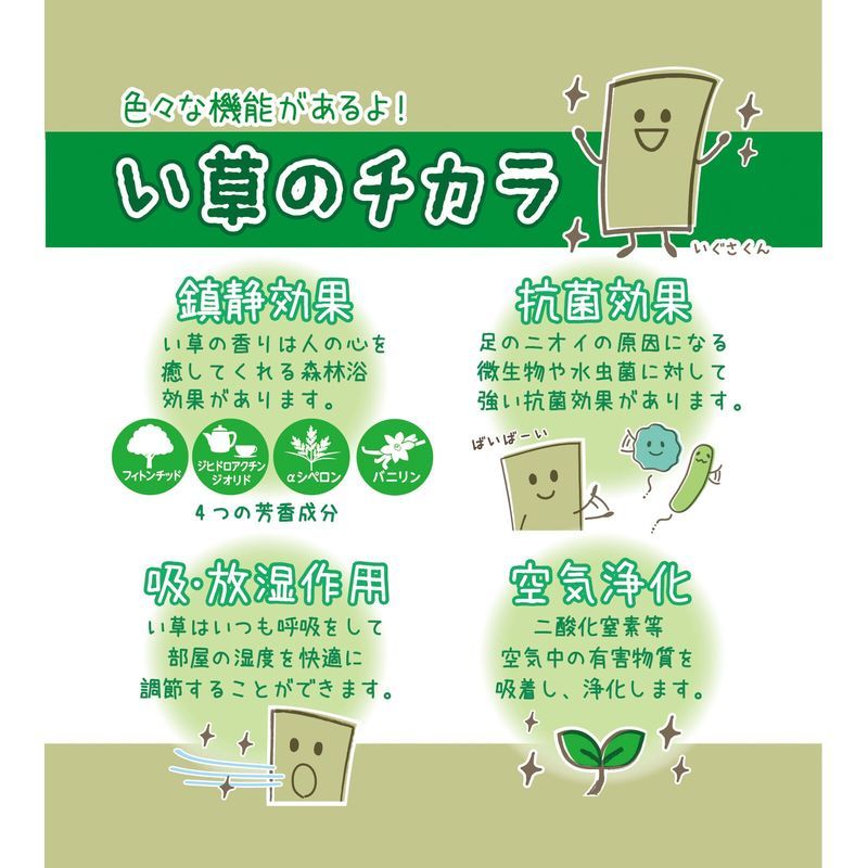 国産 い草ラグ コンパクト収納「エンペラー」 裏貼無：約200×200