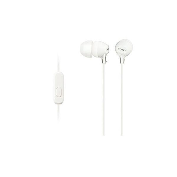 SONY（ソニー） MDR-EX15AP W ホワイト イヤホン カナル型 リモコン