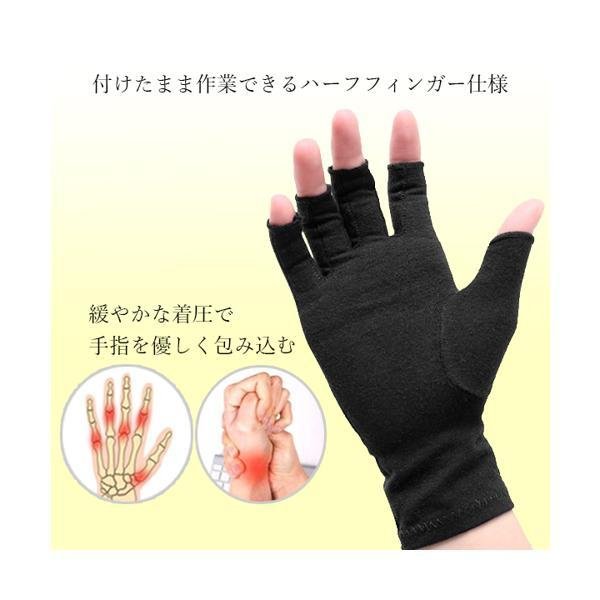 Mサイズ 手袋 指なし 引き締め 着圧 関節炎 手首用 腱鞘炎 関節 サポート