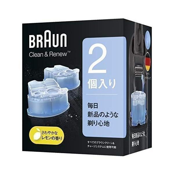 ブラウン CCR2 CR アルコール洗浄液 2個入 メンズシェーバー用 Braun :FK18738-A2201:LARGO Yahoo!店 - 通販  - Yahoo!ショッピング