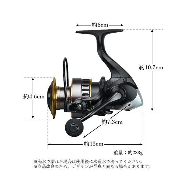 スピニングリール 軽量 3000番 耐久性 釣り リール 投げ釣り 淡水釣り 海釣り 海水 淡水 ((C :FK18819-A2203:LARGO  Yahoo!店 - 通販 - Yahoo!ショッピング
