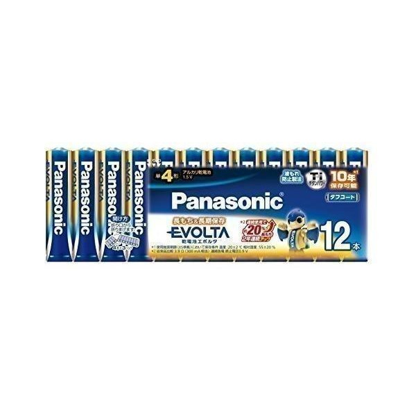 10個セット Panasonic LR03EJ/12SW パナソニック LR03EJ12SW 乾電池 EVOLTA エボルタ 単4形12本パック  アルカリ電池 :FK21671-A2108:LARGO Yahoo!店 - 通販 - Yahoo!ショッピング