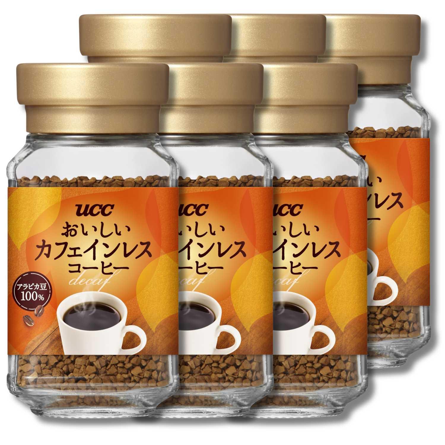 Peace デカフェコーヒー 瓶6個 UCC 6個セット おいしいカフェインレスコーヒー 瓶 45g : LARGO Yahoo