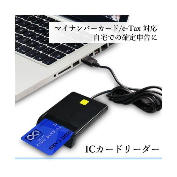 ◇3ヶ月保証付き◇ ICカードリーダー マイナンバーカード対応 確定申告 USB-A データ転送 パソコン 接触型 USBタイプ ((C  :FK4981-A2103:LARGO Yahoo!店 - 通販 - Yahoo!ショッピング