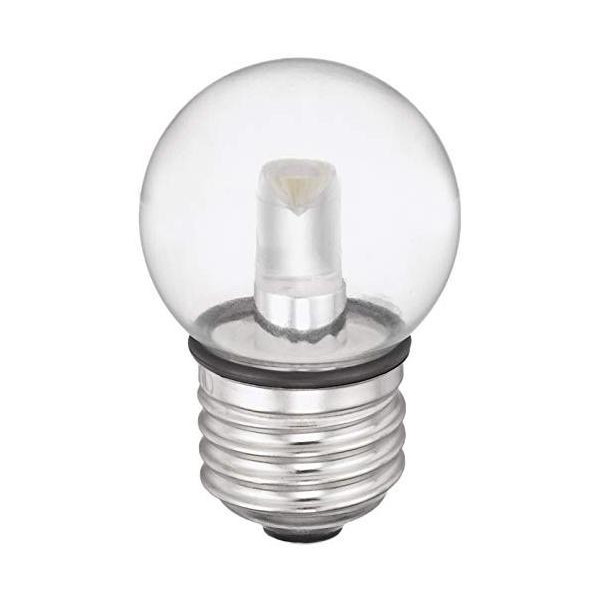 ELPA 防水型LED装飾電球 ミニボール球形 口金直径26mm G40 クリア電球