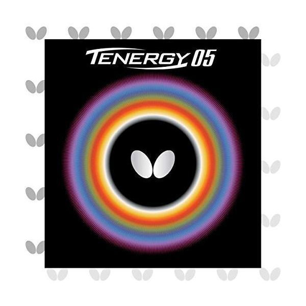 未使用】バタフライ 卓球ラバー テナジー05 赤 中 1.7 レッド 05800