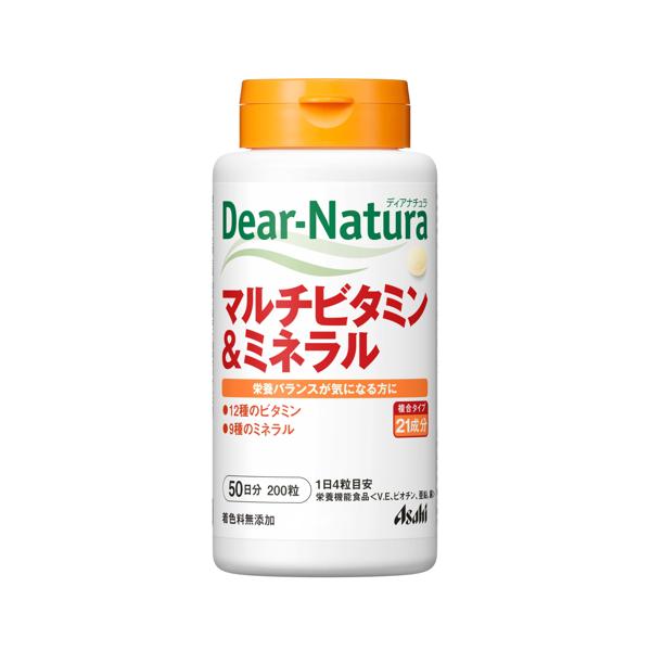 アサヒ（asahi） ディアナチュラ マルチビタミン&ミネラル 200粒 50日