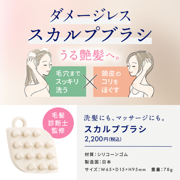 【毛髪診断士監修】ラサーナ スカルプブラシ ス...の詳細画像1