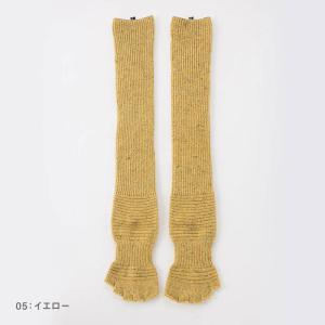 5本指ソックス ウール混ネップ  リブ   ロングトレンカ [150309]23-25cm knit...