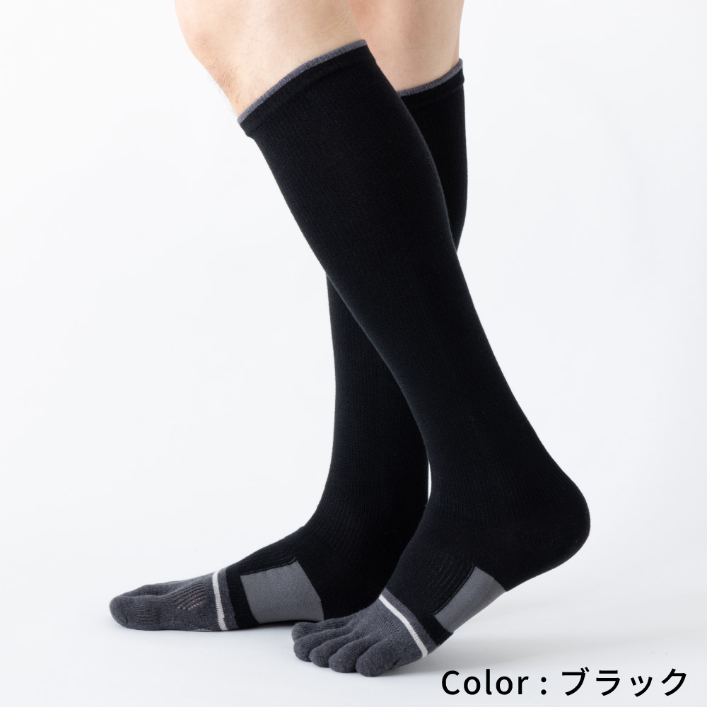 5本指 ハイソックス 22-24cm 24-26cm 26-28cm スポーツ サポート 滑り止め 抗菌防臭 速乾 30618 3次元 立体 五本指 靴下 サッカー 日本製 LASANTE |  | 02